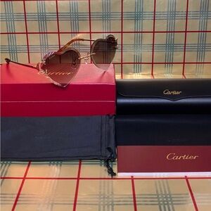 Cartier Big C Rimless Sunglasses